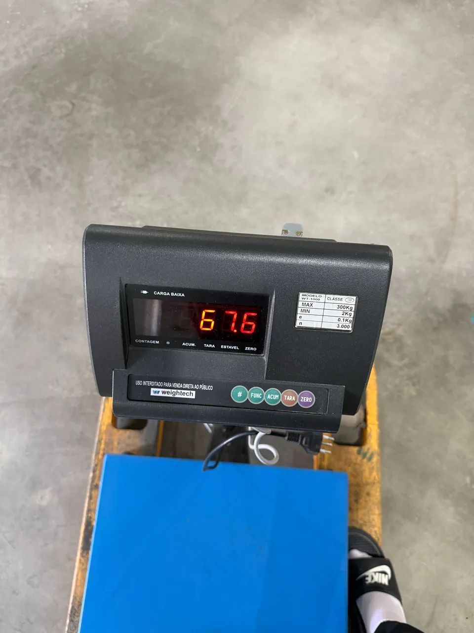 Balança Eletrônica 300kg X 100g - 50x60cm