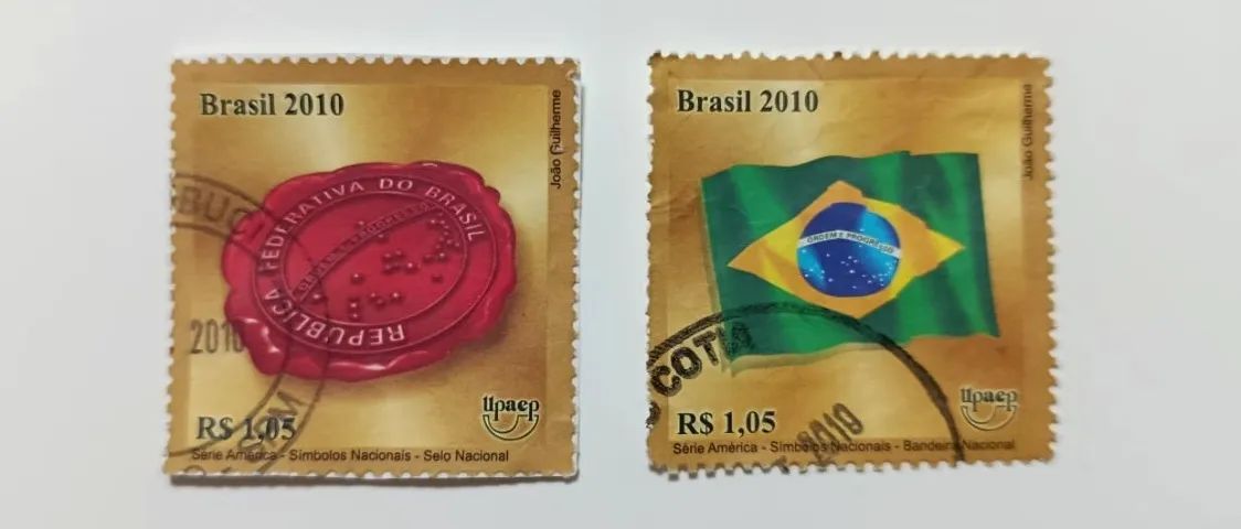 Selo postal - Série Símbolos Nacionais