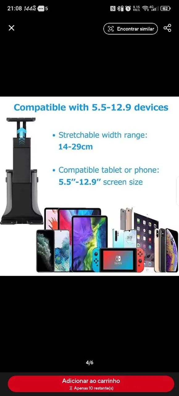 Suporte para Tablet e smartphone. - Foto 4