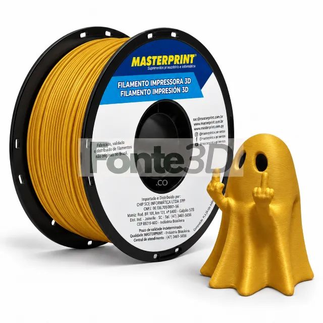 Filamento Petg Dourado - 1 Kg Masterprint