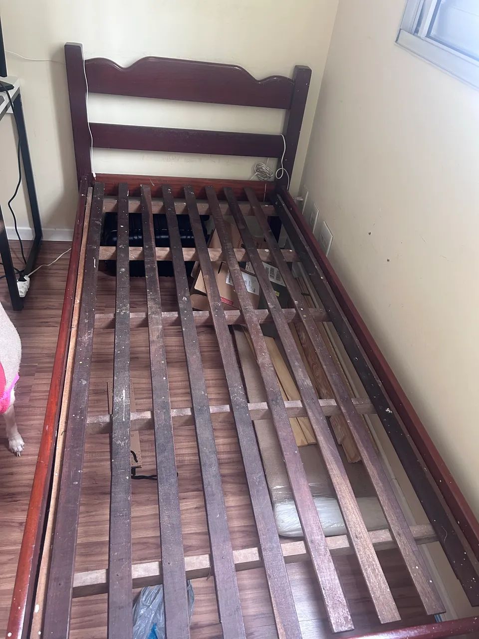 Cama de madeira maciça - Solteiro - Foto 3
