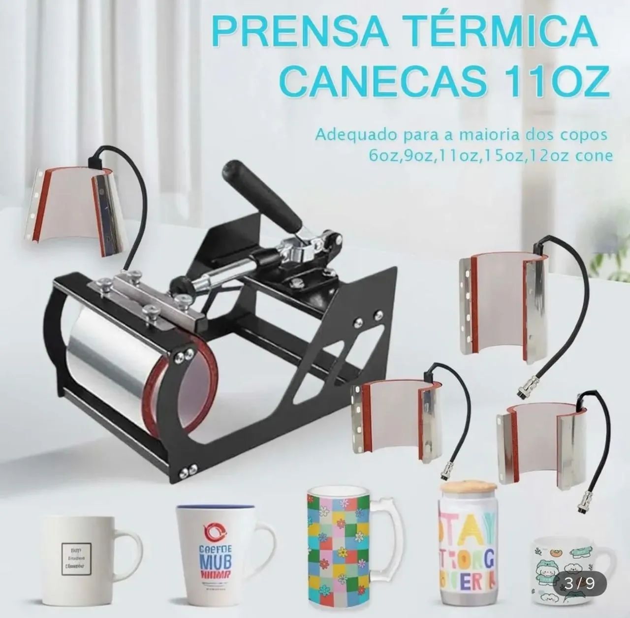 Combo 10 em 1 Prensa térmica  - Foto 2