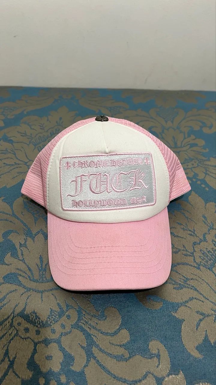 Boné Chrome Hearts rosa 