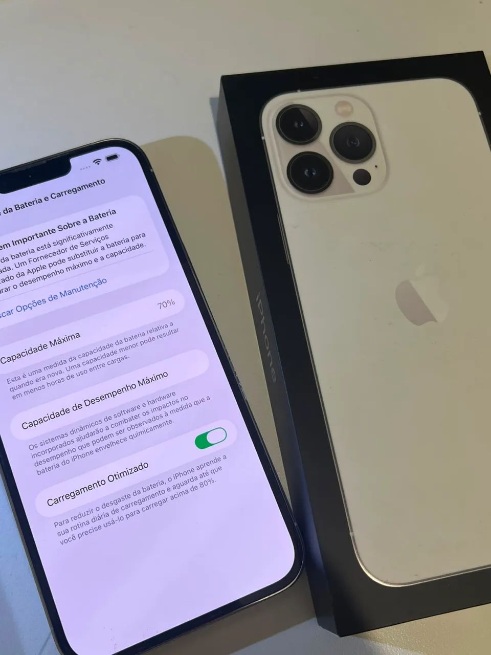 Iphone 13 pro max, 128gb, silver - Foto 3