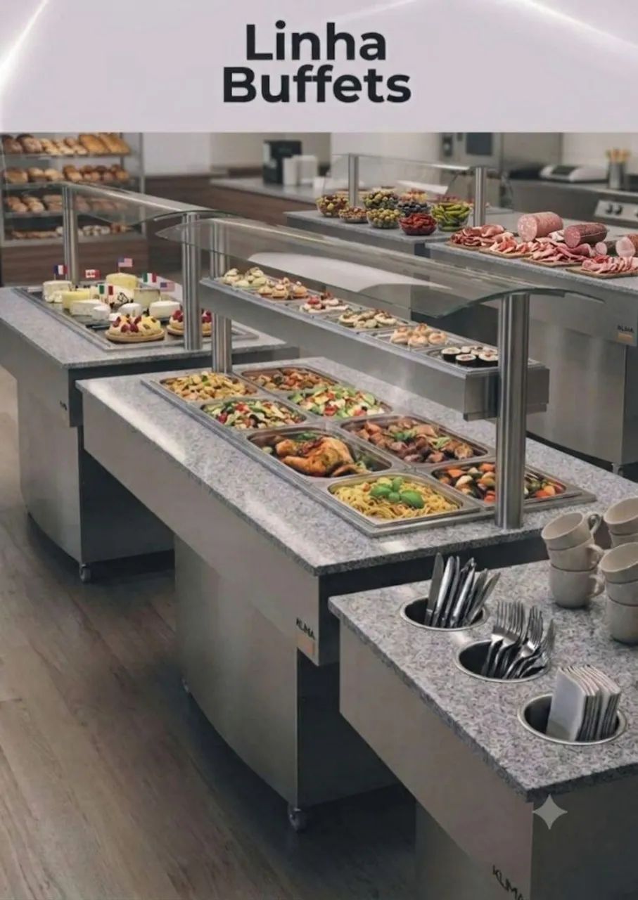 Ac buffet completo klima 10 quente 12 frio e módulo 