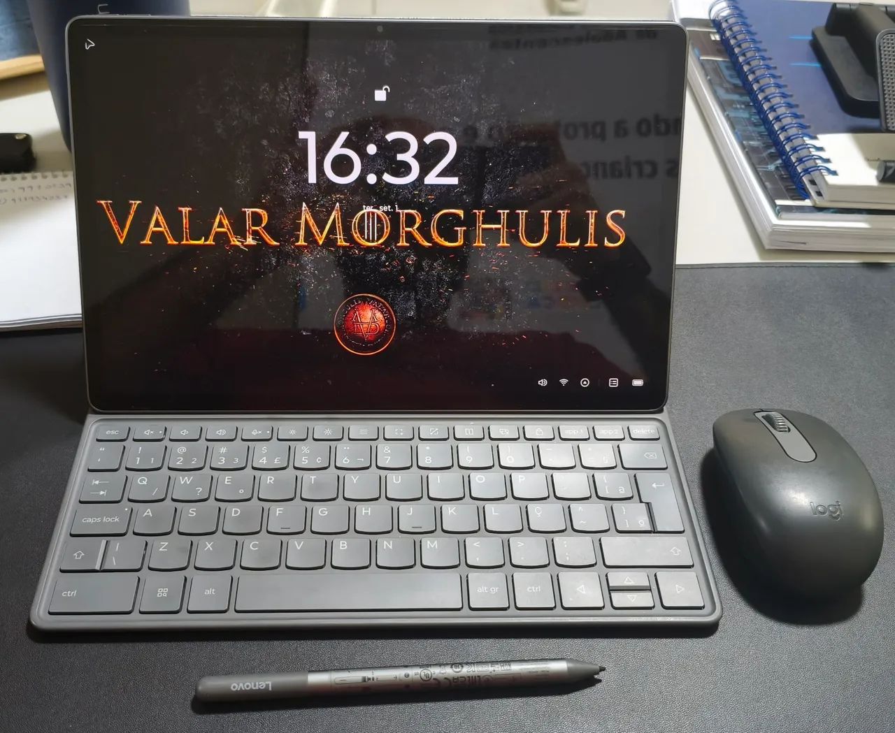 Tablet Lenovo Idea Tab Plus 128gb com Caneta, Capa Teclado, Mouse e SD de 256gb. - Foto 3
