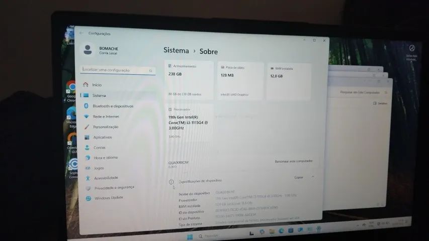 Notebook Lenovo IdeaPad | Intel Core i3 | 12GB RAM | SSD 240GB - Bom Estado! - Foto 4