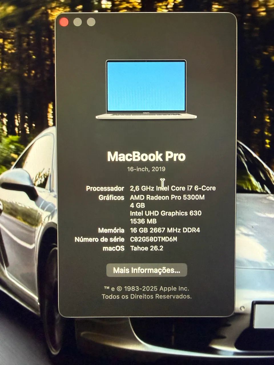 MacBook Pro 2019 16 Pol 16GB RAM 512GB  - Foto 6