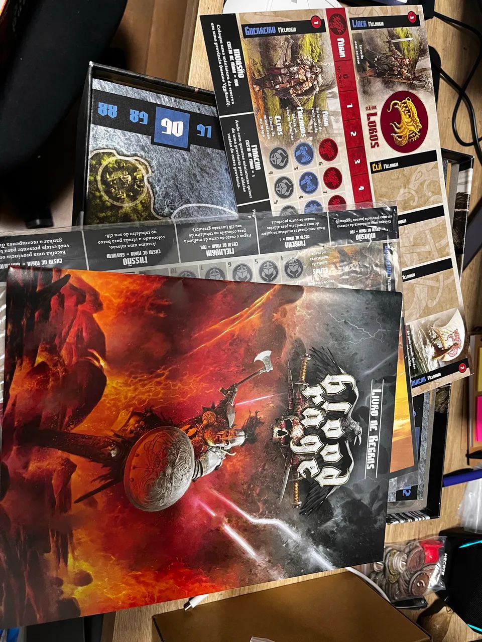 Board game Blood Rage jogado apenas 2 vezes - Foto 3