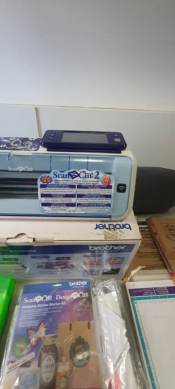 Brother Scan N Cut - Plotter de Corte - CM650W: Diversas Bases + Kit+ Peças Extras - Foto 5