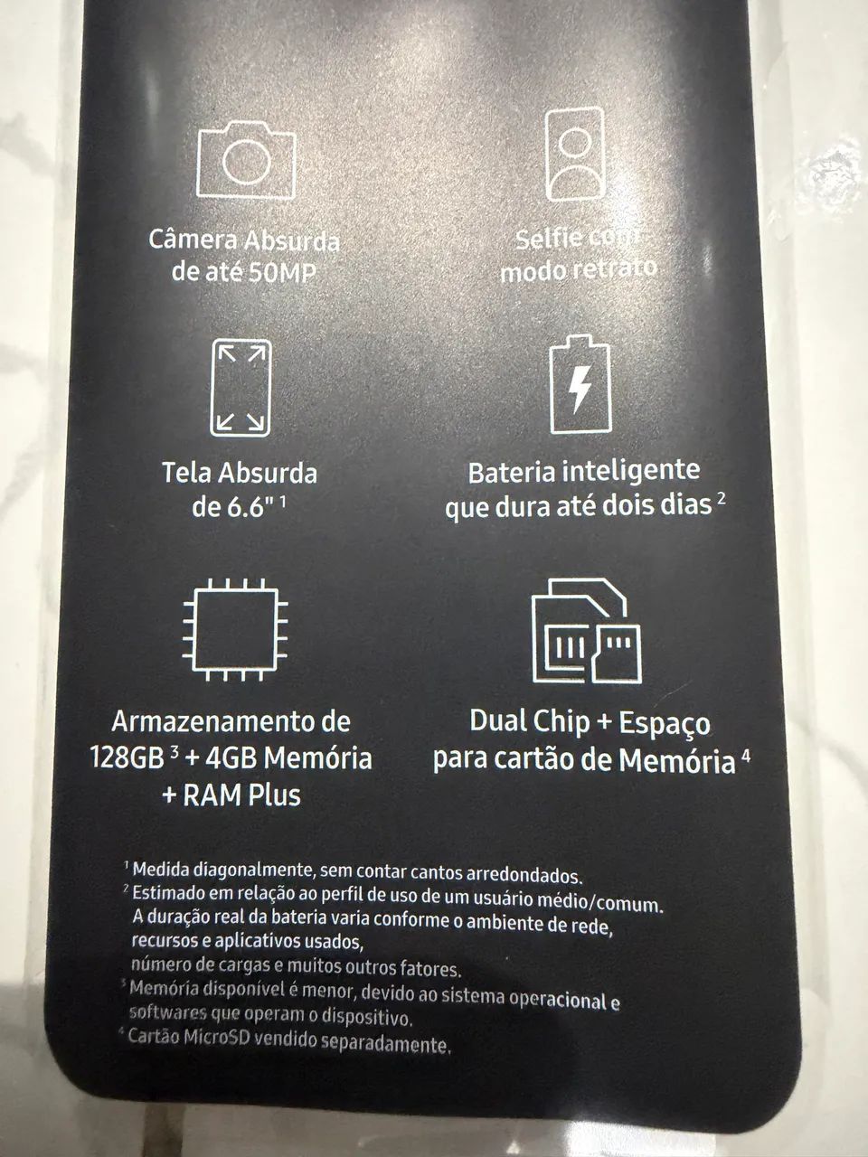 Celular Galaxy A14 com caixa e nota fiscal Novo - Foto 3