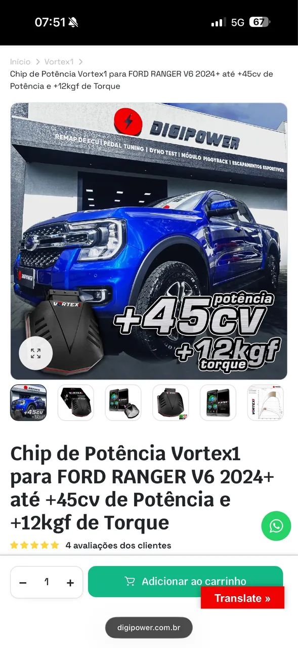 Chip de Potência Ranger 3.2