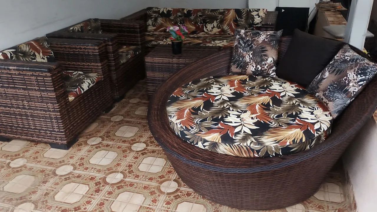 Conjunto de sofá de alto padrão de área externa  - Foto 2