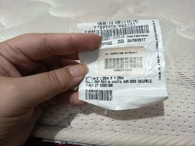 Box + Colchão Castor Dupla Face D33 Usado - Foto 5