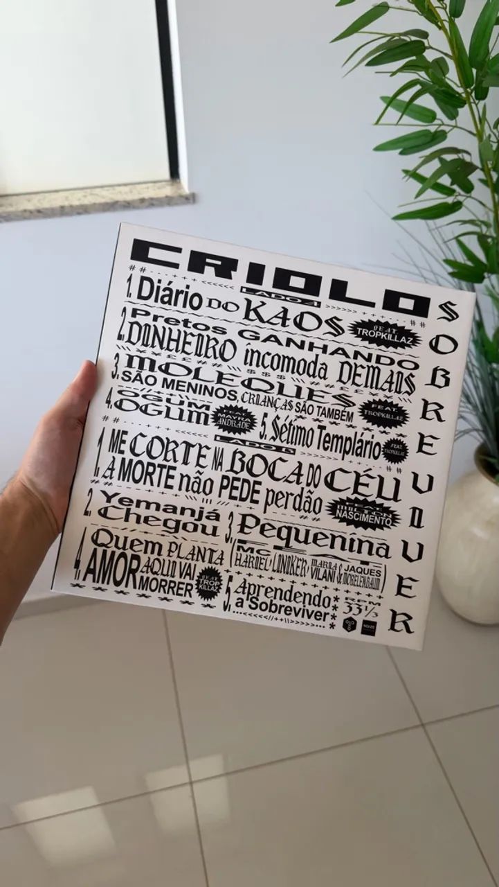 Disco de vinil LP Criolo - Sobre Viver - Noize + revista - Foto 2