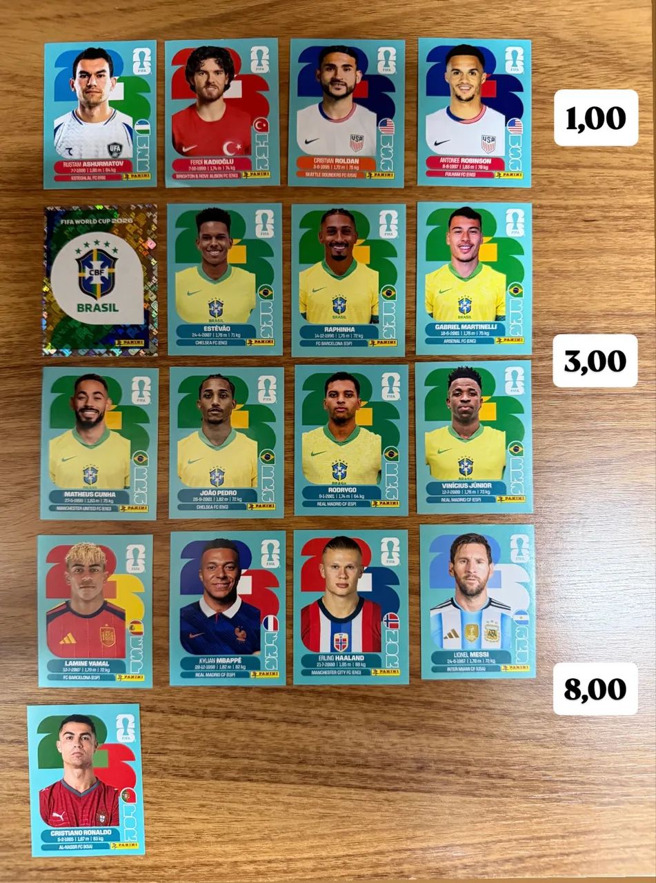 Figurinhas Copa do Mundo 2026