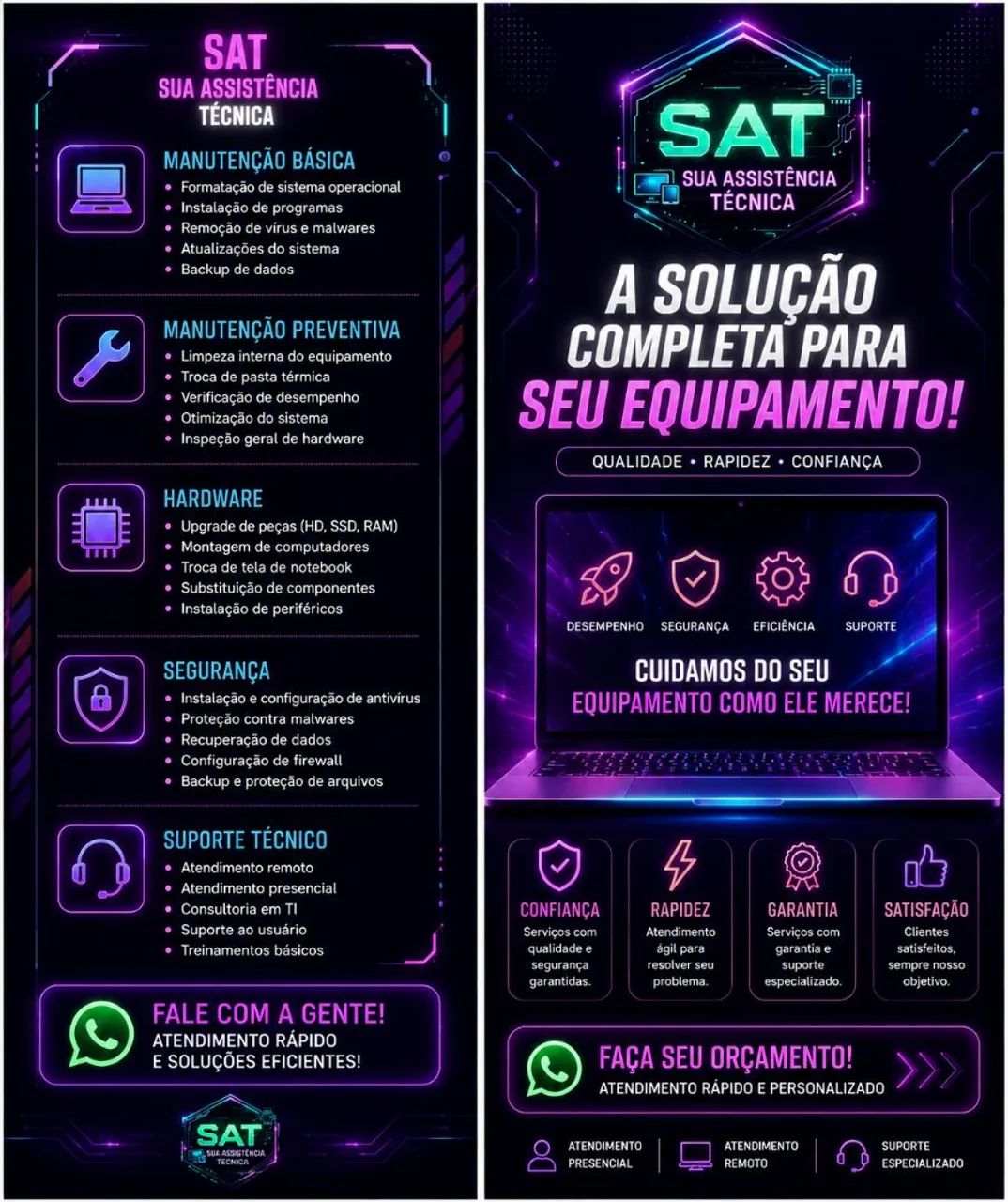 ASSISTÊNCIA TÉCNICA DE COMPUTADORES E NOTEBOOKS