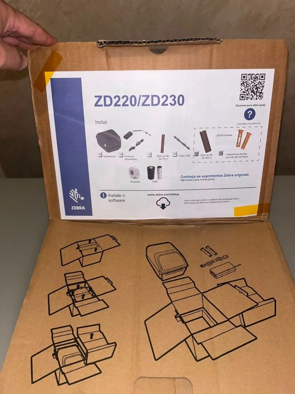 Impressora Zebra ZD220 seminova  - Foto 5
