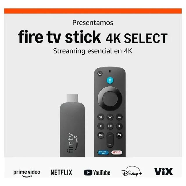 Amazon Fire Stick 4k Select 8GB Wi-Fi 5 com Controle Alexa - Foto 2