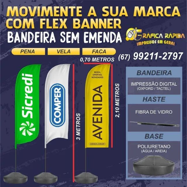 Wind banner - Banner - Cavaletes -Lona impressas