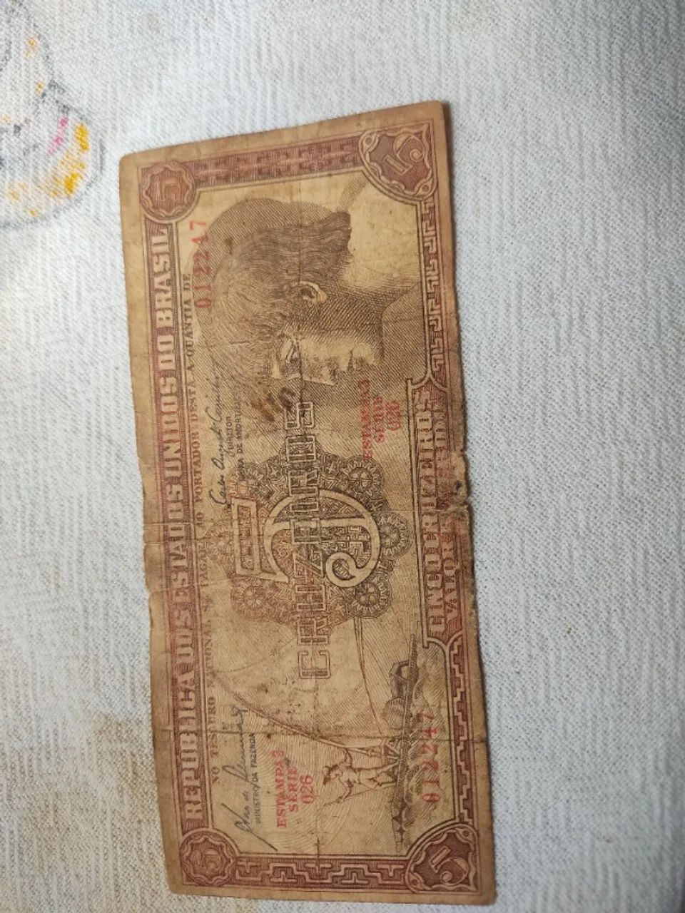 Cédula De 5 Cruzeiros Índio