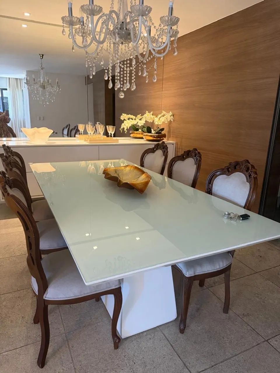 (Apenas a Mesa) Mesa de jantar (tamanho: 06 cadeiras)  - Foto 3
