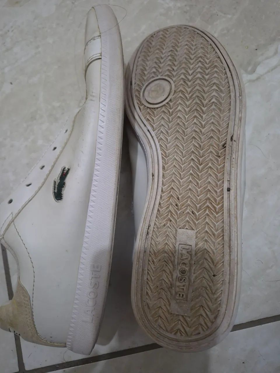 Tênis lacoste couro branco 42 - Foto 3