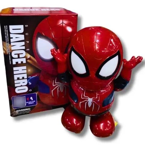 Boneco do Homem-Aranha que dança com luz e som - Foto 3