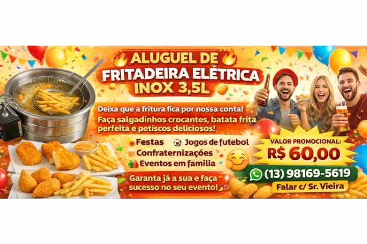 ALUGUEL FRITADEIRA !