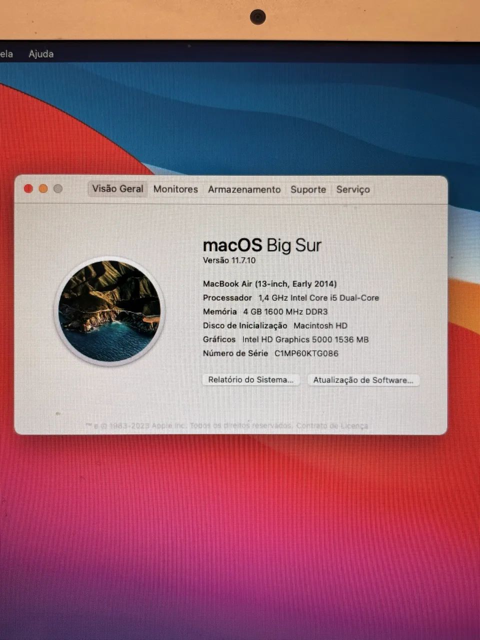 MacBook Air Big Sur - Foto 3