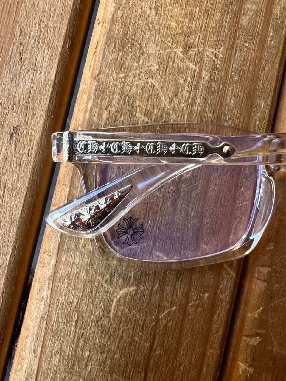 Óculos Chrome Hearts CH03 Transparent - Foto 4