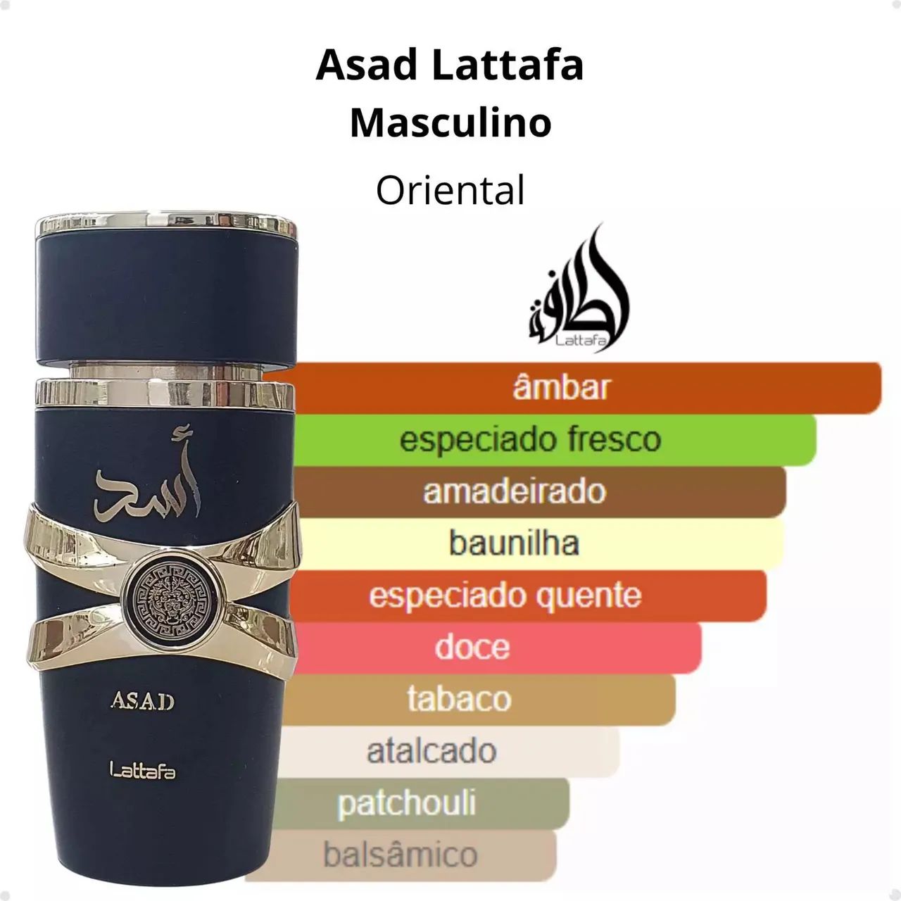 Perfume Árabe Original Lattafa Asad