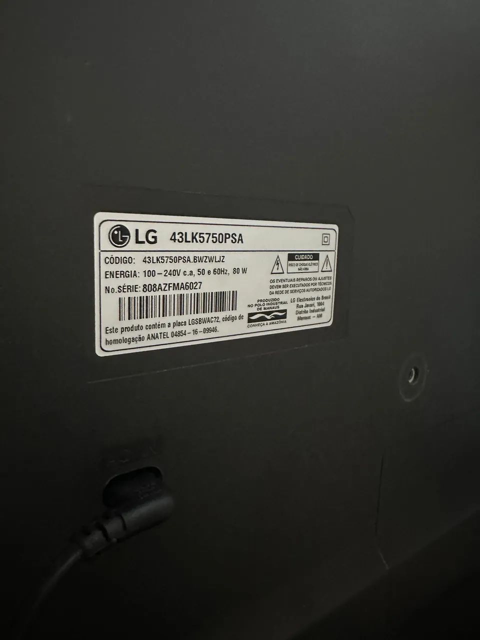 Smart tv LG 43 web os - Foto 5