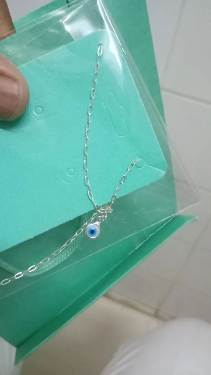 Tornozeleira de prata  - Foto 2