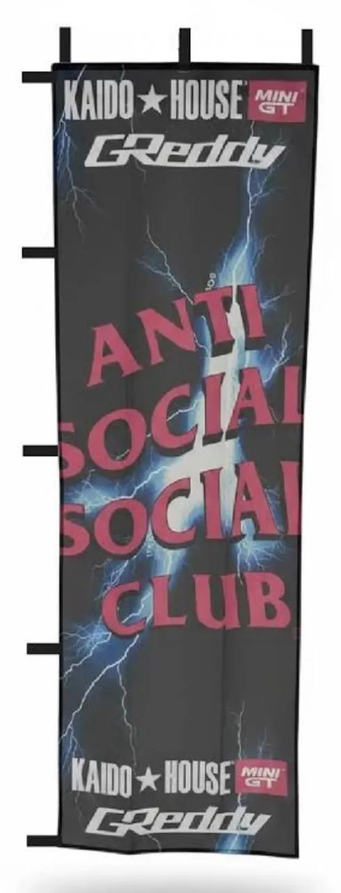 Kaido house Antisocial + Bandeira - Hobbies e coleções - Horto