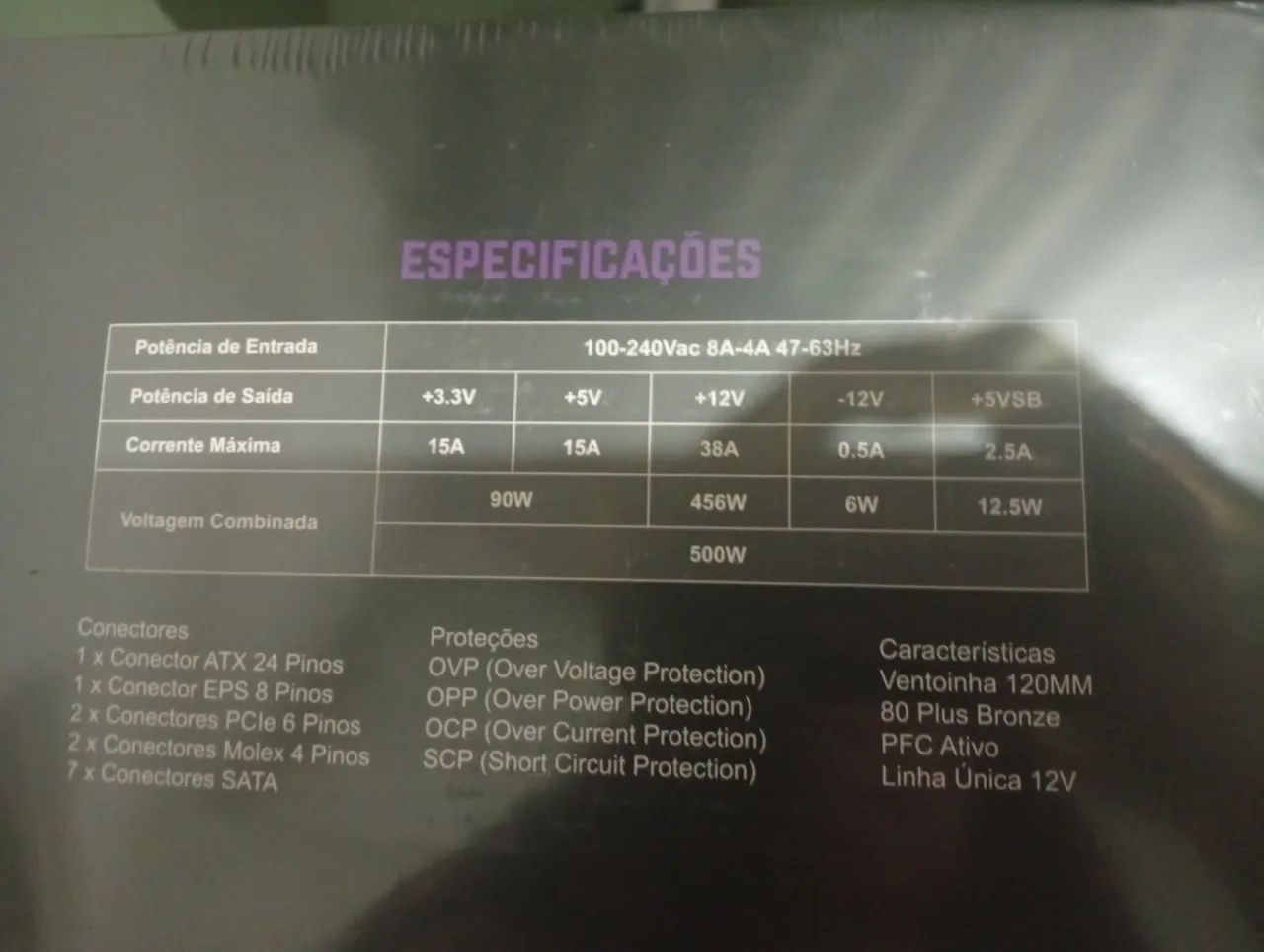 Fonte de alimentação Mancer 500W - Foto 4