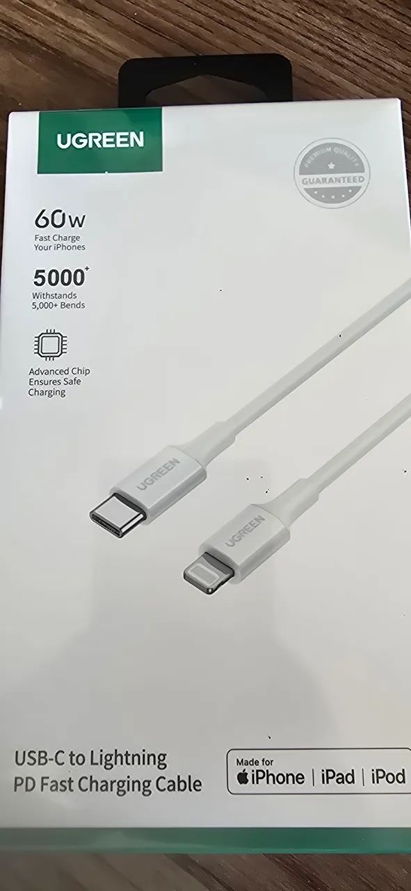 Cabo USB-C to Lightning UGREEN 60W