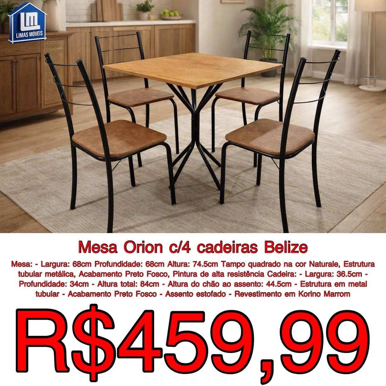 MESA + CADEIRAS 