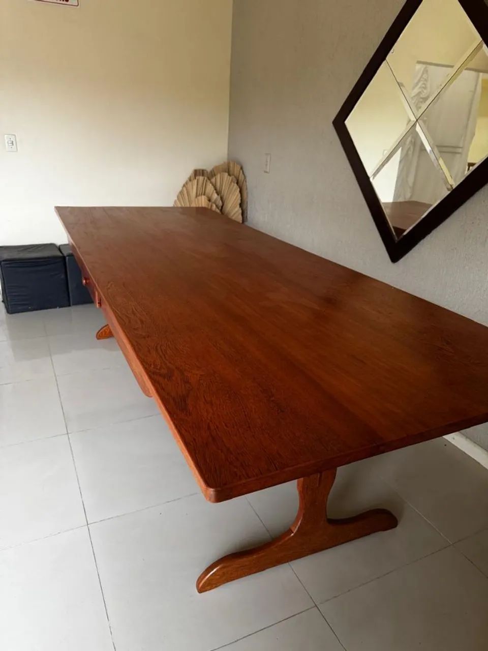 Mesa de jantar 2,90m de Cerejeira maciça  - Foto 3