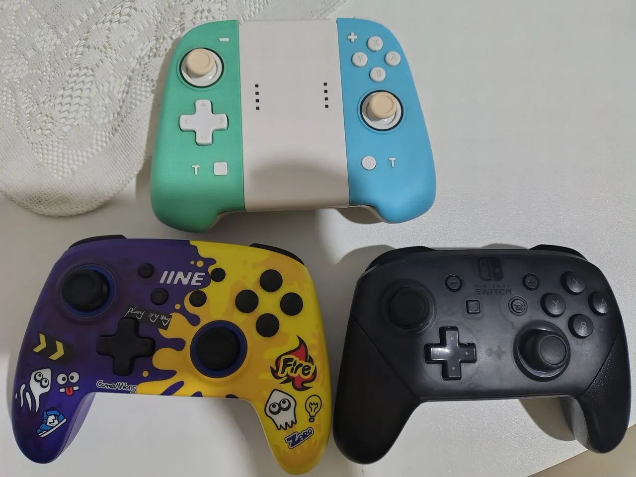 Controles pra Nintendo Switch e PC