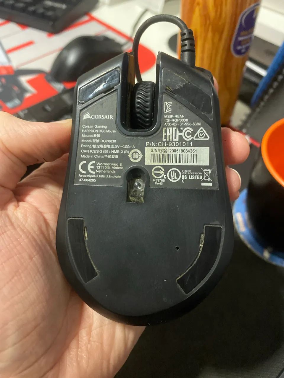 Mouse Gamer Corsair Harpoon RGB Usado - Foto 3