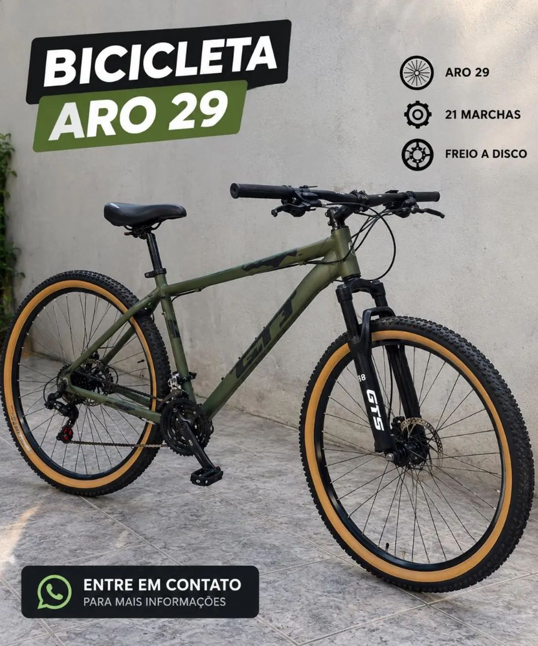 Bicicleta semi nova 