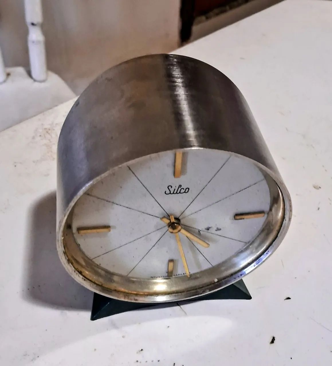 Relógio antigo de mesa Silco a corda - Foto 2
