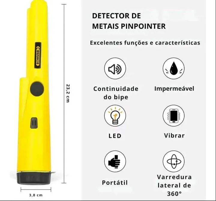 Detector de metal bomvink 6813 - Foto 3