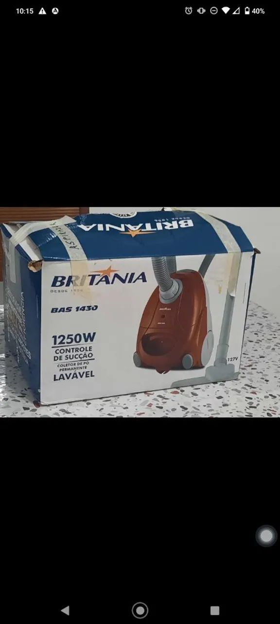 Aspirador de pó SUPER POTENTE BRITÂNIA 110V
