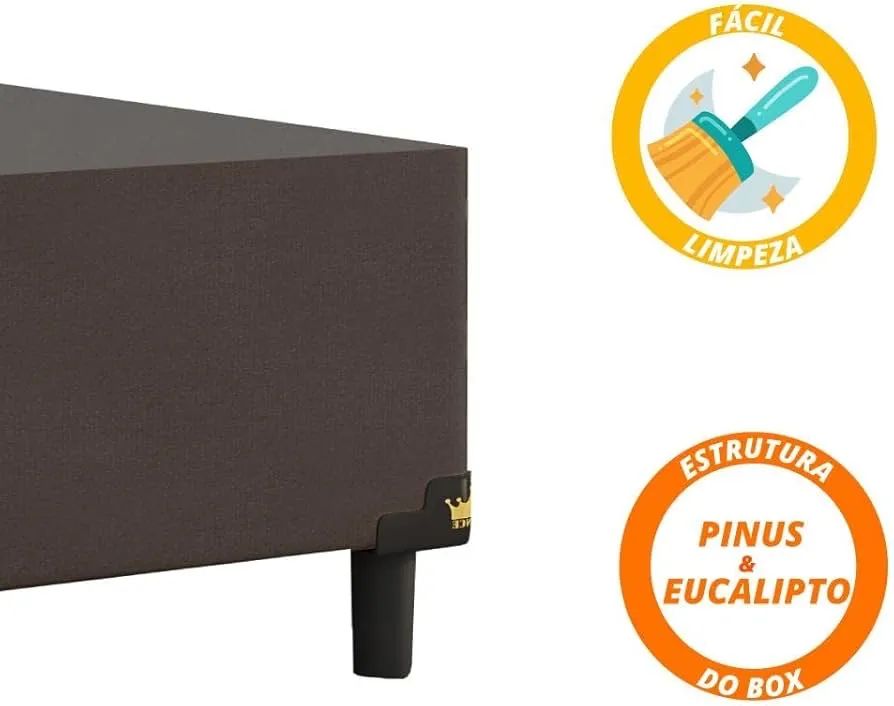 Cama Box Queen Colchão De Molas Gazin - Foto 4