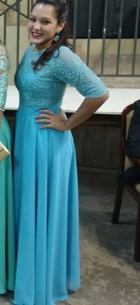 Vestido de festa azul - Foto 2