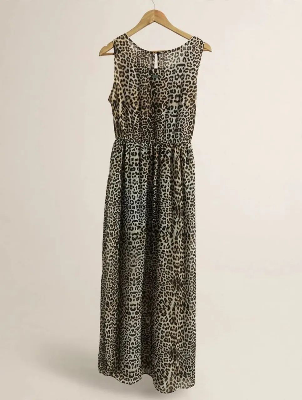 Vestido Longo Onça Claro - Foto 2