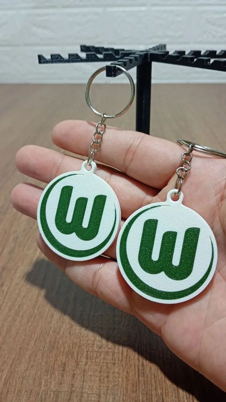 Kit com 2 chaveiros do Wolfsburg clube da Alemanha - Foto 3