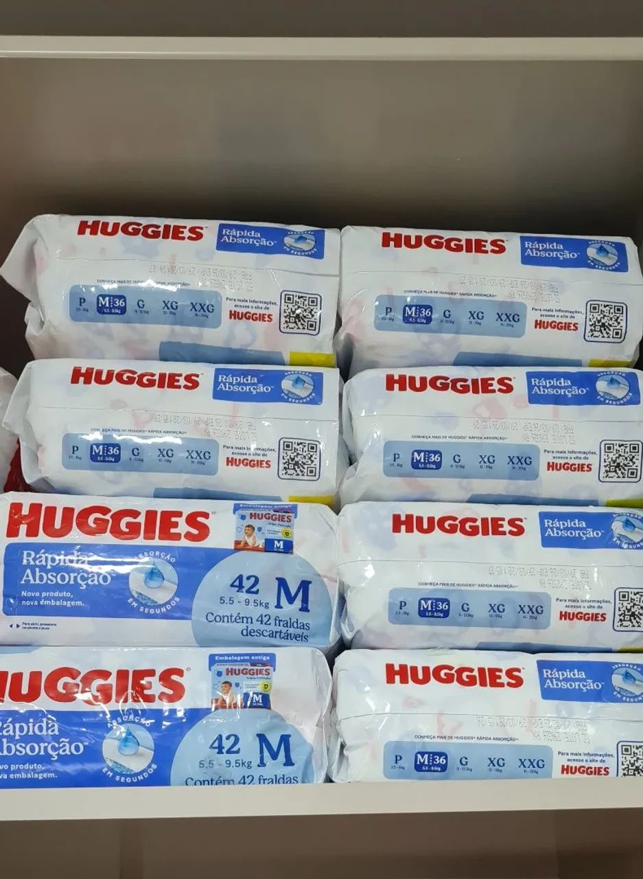 Fralda Huggies- Tamanho M